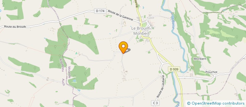 localisation de l'entreprise MONSIEUR AUBERT NUX  ORDAN-LARROQUE