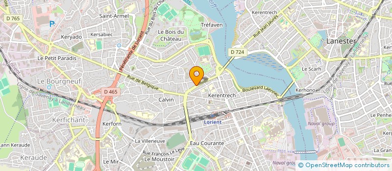 localisation de l'entreprise MONSIEUR AUBIN ATEUFACK NGUEGANG  LORIENT