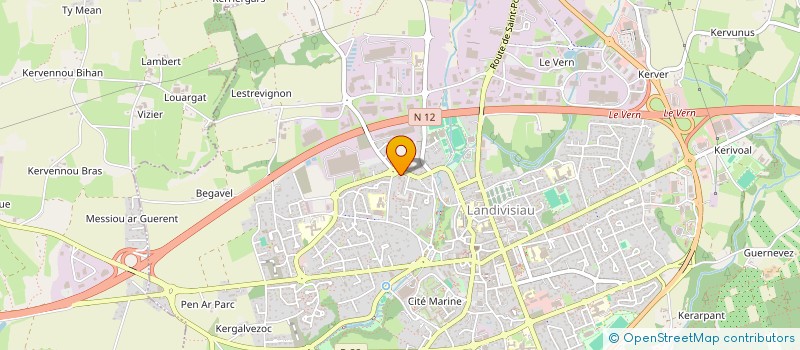 localisation de l'entreprise MONSIEUR AUBIN BAH  LANDIVISIAU