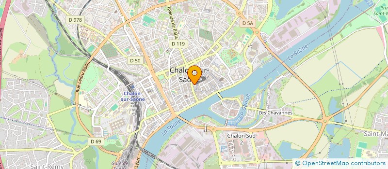 localisation de l'entreprise MONSIEUR AUBIN BARILLON  CHALON-SUR-SAONE