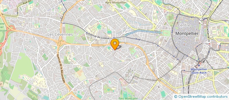 localisation de l'entreprise MONSIEUR AUBIN BERNARD à MONTPELLIER