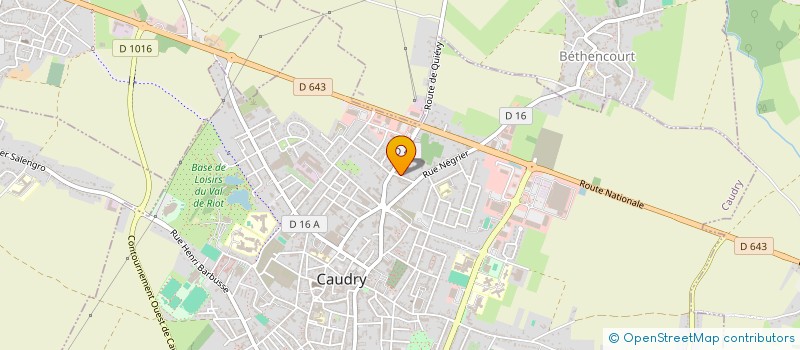 localisation de l'entreprise MONSIEUR AUBIN CHAILLET  CAUDRY