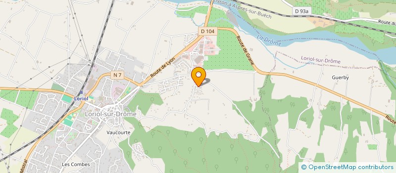 localisation de l'entreprise MONSIEUR AUBIN COSENTINO  LORIOL-SUR-DROME