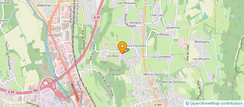 localisation de l'entreprise MONSIEUR AUBIN FERRARI  SONNAZ