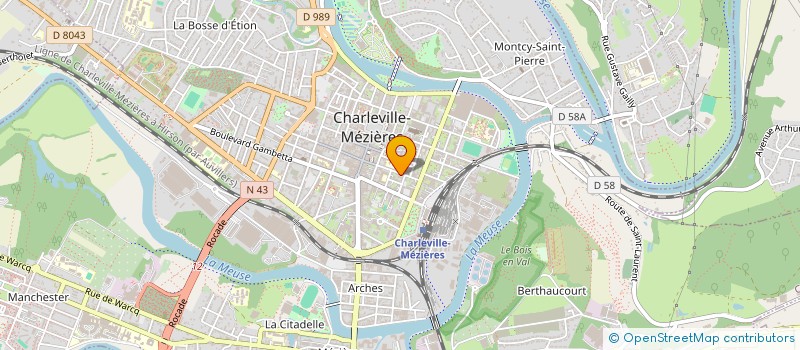 localisation de l'entreprise MONSIEUR AUBIN FRITSCHE à CHARLEVILLE-MEZIERES