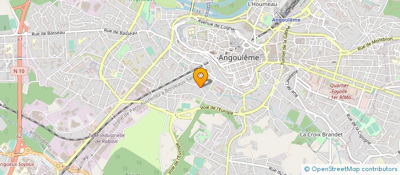 localisation de l'entreprise MONSIEUR AUBIN FRUGIER à ANGOULEME
