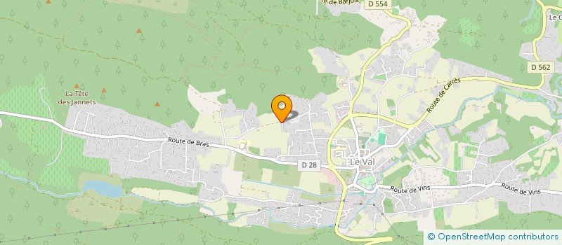 localisation de l'entreprise MONSIEUR AUBIN GERLA  LE VAL