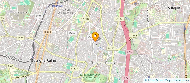 localisation de l'entreprise MONSIEUR AUBIN GUICHARD  L'HAY-LES-ROSES