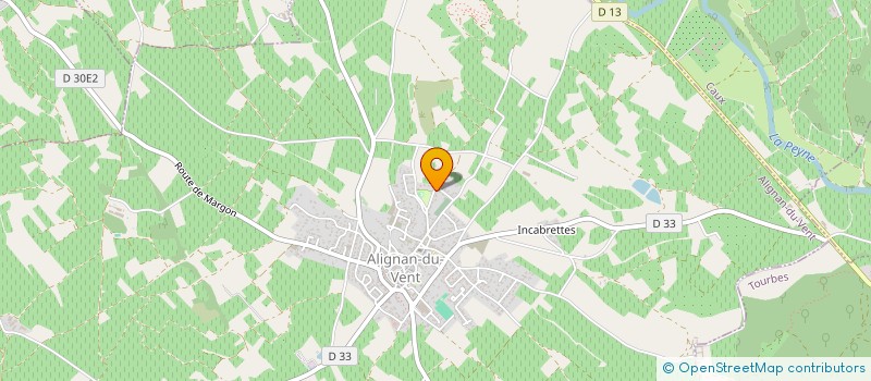 localisation de l'entreprise MONSIEUR AUBIN HELBECQUE  ALIGNAN-DU-VENT