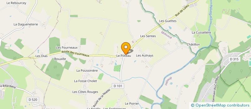 localisation de l'entreprise MONSIEUR AUBIN HERISSON à MIEUXCE