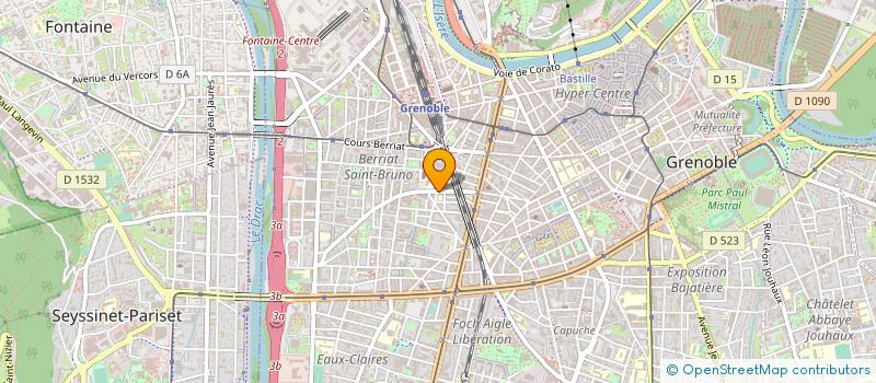 localisation de l'entreprise MONSIEUR AUBIN KIBIRA à GRENOBLE