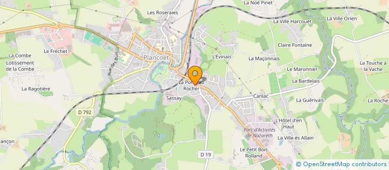 localisation de l'entreprise MONSIEUR AUBIN NAVICET  PLANCOET