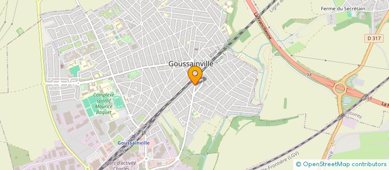 localisation de l'entreprise MONSIEUR AUBIN OUREGA  GOUSSAINVILLE