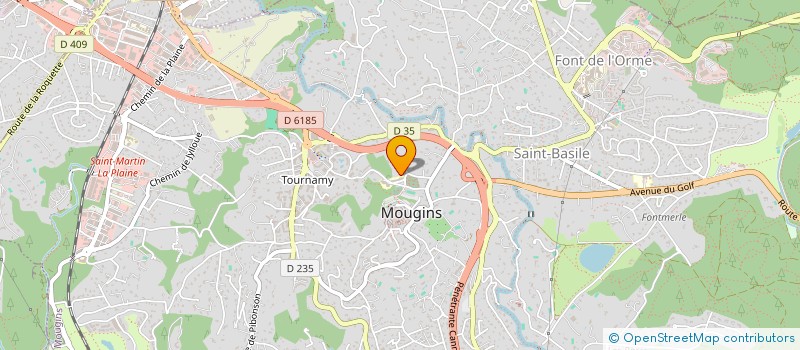 localisation de l'entreprise MONSIEUR AUBIN THIVET à MOUGINS