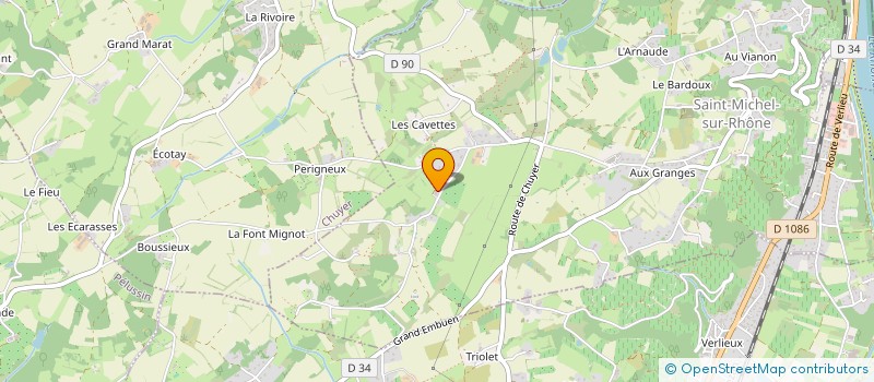 localisation de l'entreprise MONSIEUR AUBRIN VACHERON  SAINT-MICHEL-SUR-RHONE