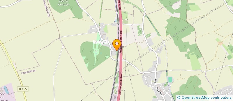 localisation de l'entreprise MONSIEUR AUBRY DERMONT  LE FAYEL