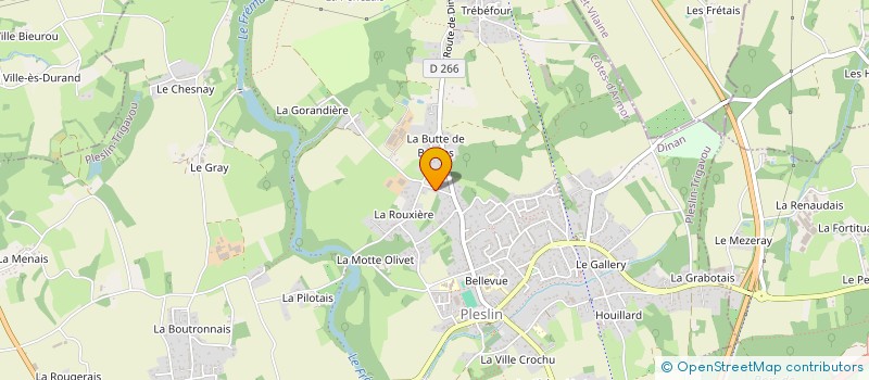 localisation de l'entreprise MONSIEUR AUBRY LESAICHERRE  PLESLIN-TRIGAVOU