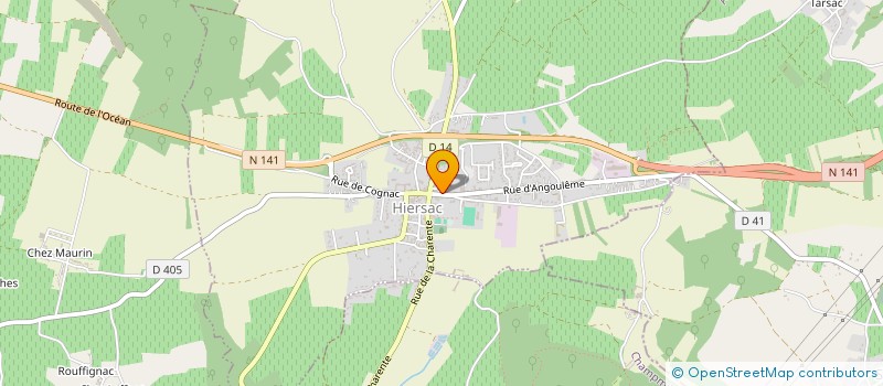 localisation de l'entreprise MONSIEUR AUDRAN AMICE  HIERSAC