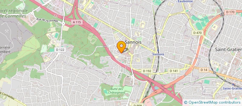 localisation de l'entreprise MONSIEUR AUDRAN BOUILLOT--BAGGIOLINI  SANNOIS