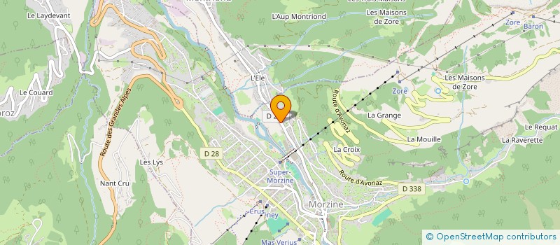 localisation de l'entreprise MONSIEUR AUDRAN FLAMMIER  MORZINE