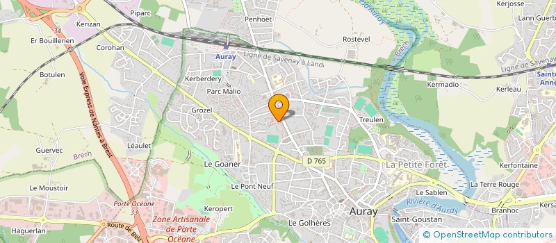 localisation de l'entreprise MONSIEUR AUDREIV LETARD à AURAY