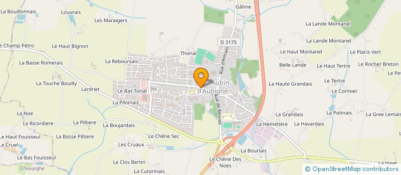 localisation de l'entreprise MONSIEUR AUDREN BURLOT  SAINT-AUBIN-D'AUBIGNE