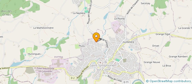 localisation de l'entreprise MONSIEUR AUDREN LE LANN  SAINT-SYMPHORIEN-SUR-COISE