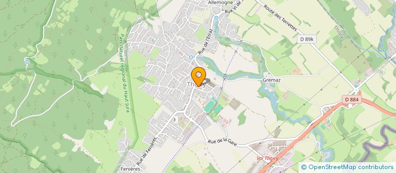 localisation de l'entreprise MONSIEUR AUDREY DALLOZ  THOIRY