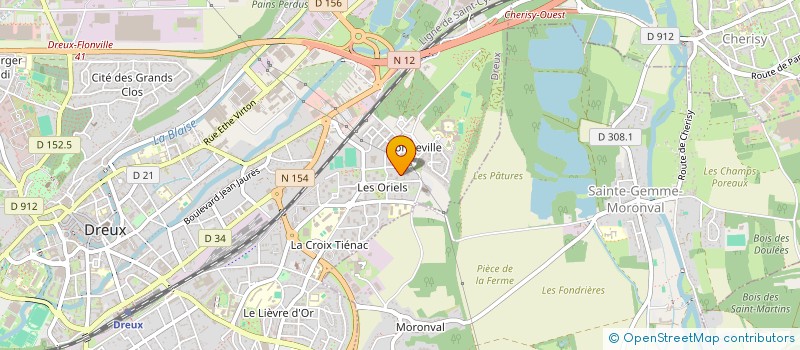 localisation de l'entreprise MONSIEUR AUDREY NDJUNDJA MPETSE à DREUX