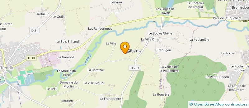 localisation de l'entreprise MONSIEUR AUDREY TOWLSON  IFFENDIC