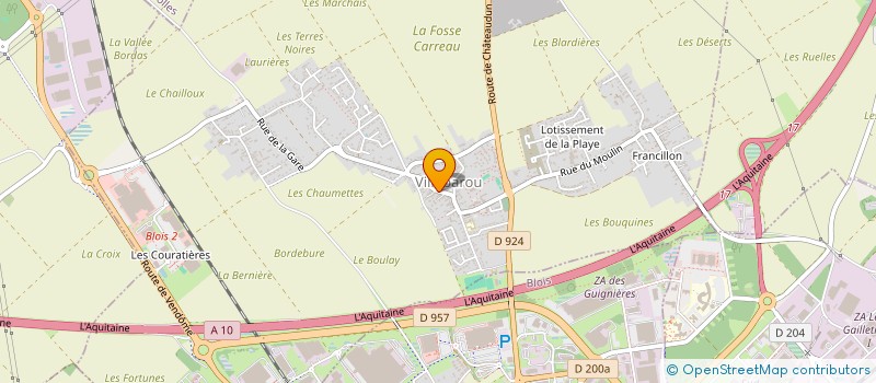 localisation de l'entreprise MONSIEUR AUDRIC AUDEBERT  VILLEBAROU