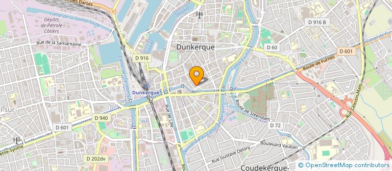 localisation de l'entreprise MONSIEUR AUDRIC BUGHIN à DUNKERQUE