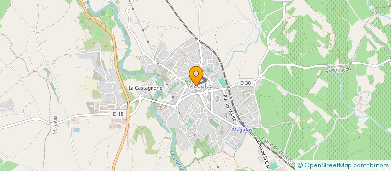 localisation de l'entreprise MONSIEUR AUDRIC DUBOIS  MAGALAS