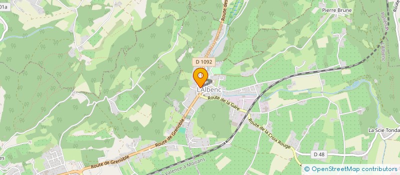 localisation de l'entreprise MONSIEUR AUDRIC GAGGERO  L'ALBENC