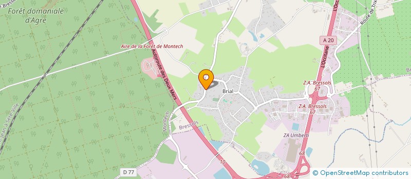 localisation de l'entreprise MONSIEUR AUDRIC JAMME  BRESSOLS