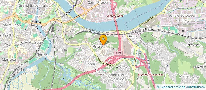 localisation de l'entreprise MONSIEUR AUDRIC LEGRAND à BAYONNE