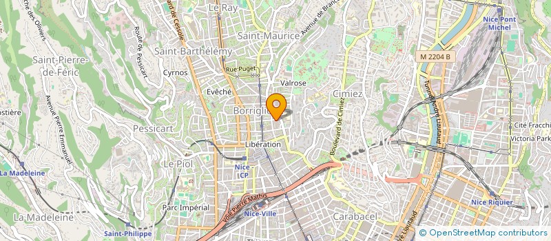 localisation de l'entreprise MONSIEUR AUDRIC MASCARELLI  NICE