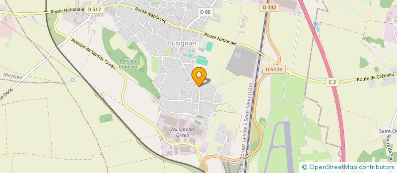 localisation de l'entreprise MONSIEUR AUDRICQ TAFFIN  PUSIGNAN