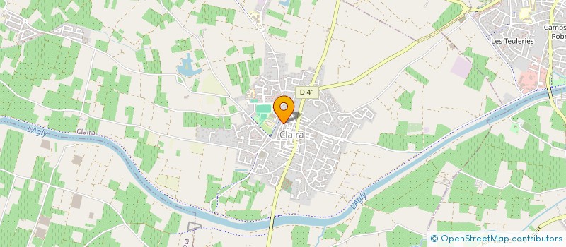 localisation de l'entreprise MONSIEUR AUGE CAVERIBERE  CLAIRA