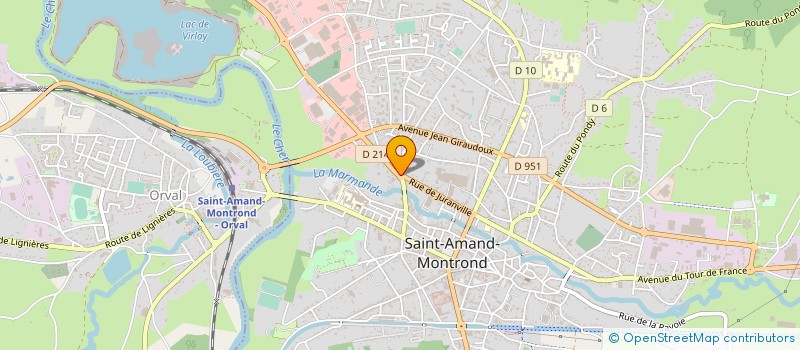 localisation de l'entreprise MONSIEUR AUGUSIO BARBOSA DE ALMEIDA  SAINT-AMAND-MONTROND