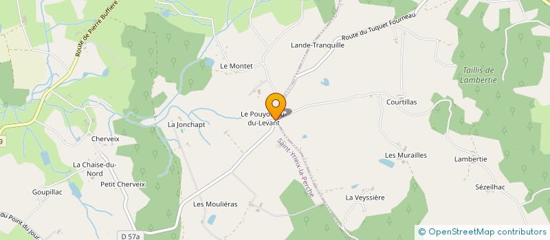 localisation de l'entreprise MONSIEUR AUGUSTE AUTHIAT  LADIGNAC-LE-LONG