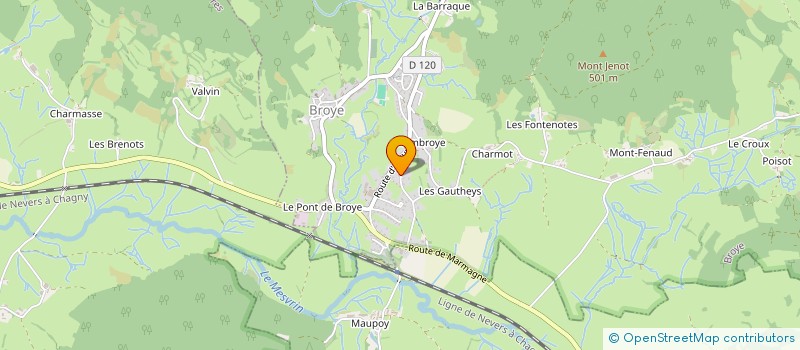 localisation de l'entreprise MONSIEUR AUGUSTE BARBOTTE  BROYE