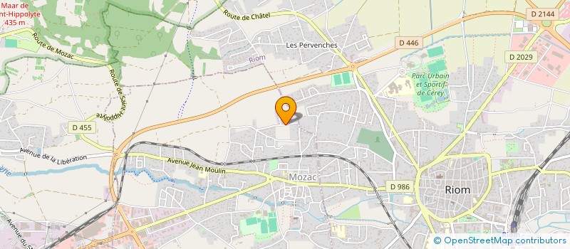 localisation de l'entreprise MONSIEUR AUGUSTE BARRI  MOZAC