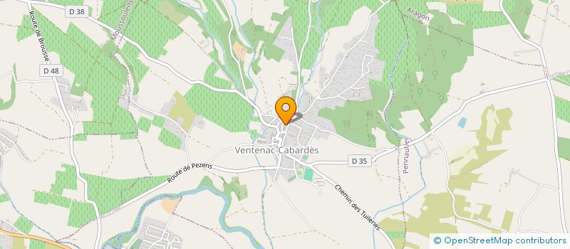 localisation de l'entreprise MONSIEUR AUGUSTE BARTHES  VENTENAC-CABARDES