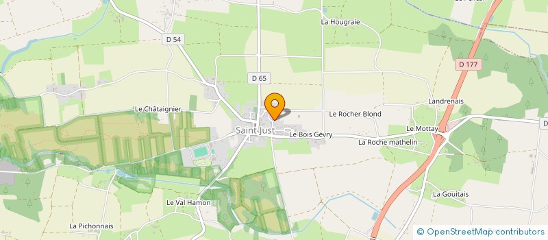 localisation de l'entreprise MONSIEUR AUGUSTE BAUDU  SAINT-JUST