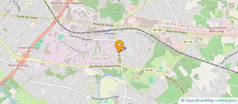 localisation de l'entreprise MONSIEUR AUGUSTE BELTRI à VERTOU