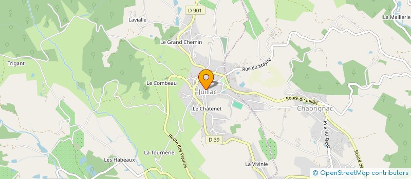 localisation de l'entreprise MONSIEUR AUGUSTE BIGOT à JUILLAC