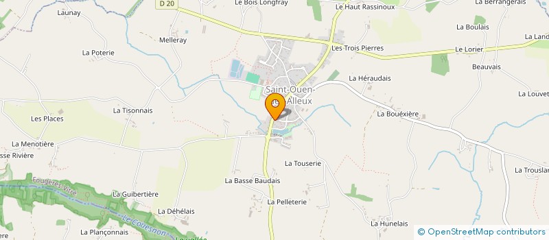 localisation de l'entreprise MONSIEUR AUGUSTE BOUESSAY  SAINT-AUBIN-DU-CORMIER