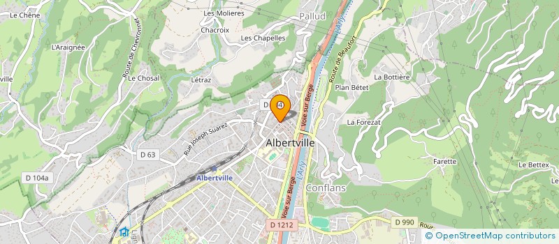 localisation de l'entreprise MONSIEUR AUGUSTE CHARDIN  ALBERTVILLE