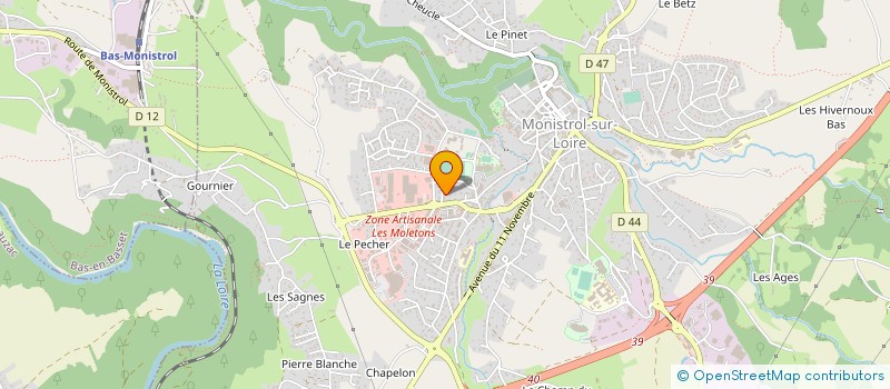 localisation de l'entreprise MONSIEUR AUGUSTE CRINE  MONISTROL-SUR-LOIRE